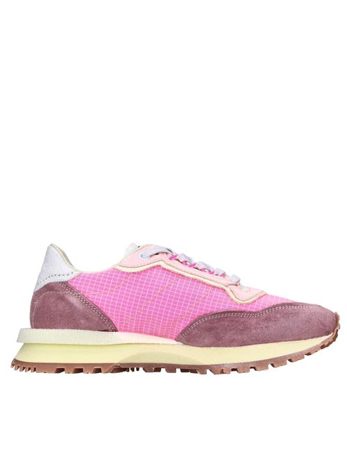 Sneakers in pelle e tessuto HIDNANDER | TENKEI HE1WS400 426ROSA-VIOLA-BIANCO